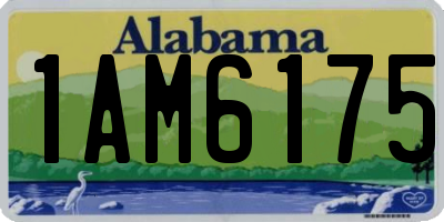 AL license plate 1AM6175