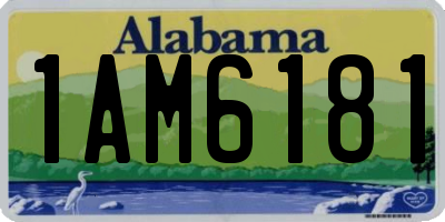AL license plate 1AM6181