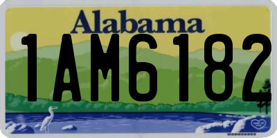 AL license plate 1AM6182
