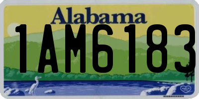 AL license plate 1AM6183