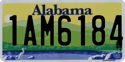 AL license plate 1AM6184