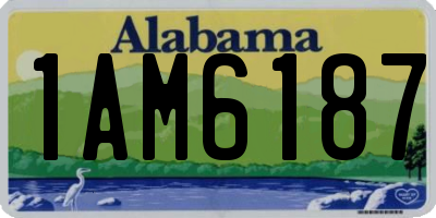 AL license plate 1AM6187