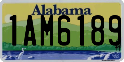 AL license plate 1AM6189