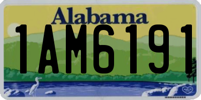 AL license plate 1AM6191