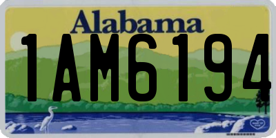 AL license plate 1AM6194