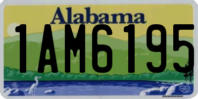 AL license plate 1AM6195
