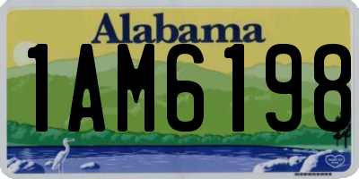 AL license plate 1AM6198