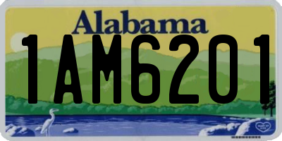 AL license plate 1AM6201