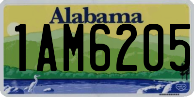 AL license plate 1AM6205