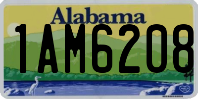 AL license plate 1AM6208