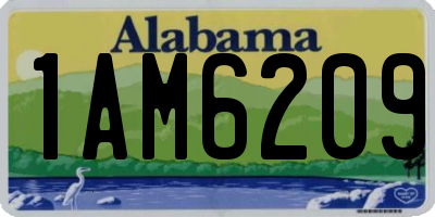 AL license plate 1AM6209
