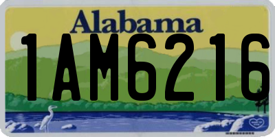AL license plate 1AM6216