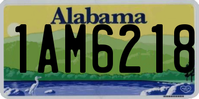 AL license plate 1AM6218