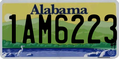 AL license plate 1AM6223