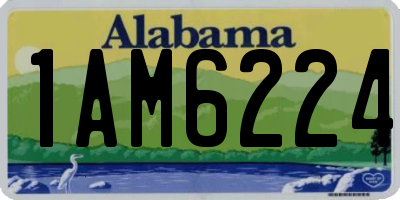AL license plate 1AM6224