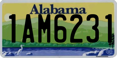 AL license plate 1AM6231