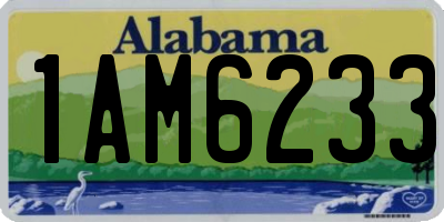 AL license plate 1AM6233