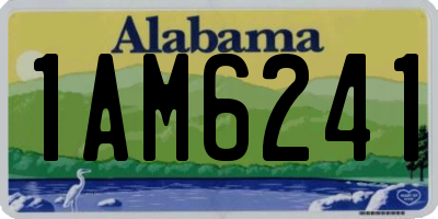 AL license plate 1AM6241
