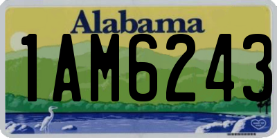 AL license plate 1AM6243