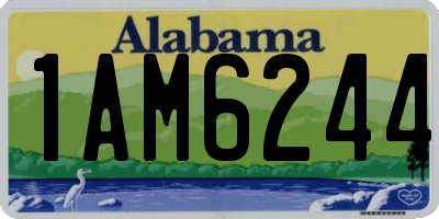 AL license plate 1AM6244