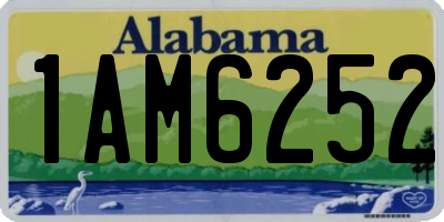 AL license plate 1AM6252