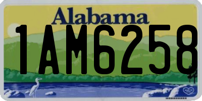 AL license plate 1AM6258