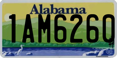 AL license plate 1AM6260