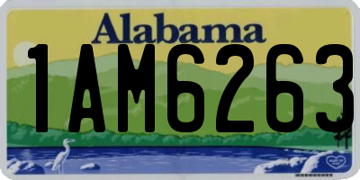 AL license plate 1AM6263