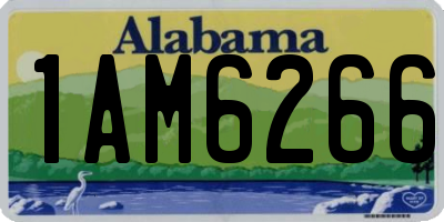 AL license plate 1AM6266