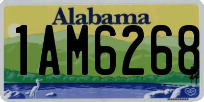 AL license plate 1AM6268