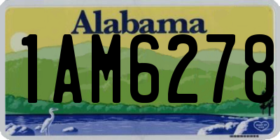 AL license plate 1AM6278