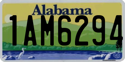 AL license plate 1AM6294