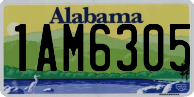 AL license plate 1AM6305