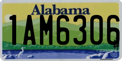AL license plate 1AM6306