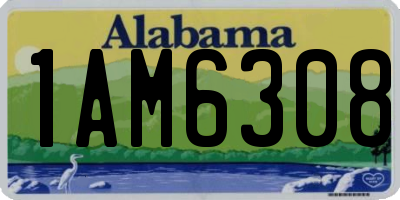 AL license plate 1AM6308