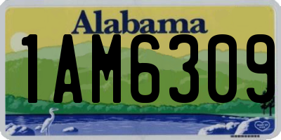 AL license plate 1AM6309