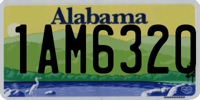 AL license plate 1AM6320