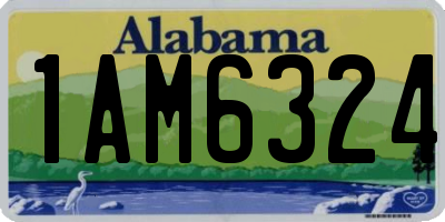 AL license plate 1AM6324