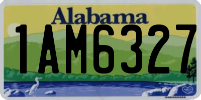 AL license plate 1AM6327