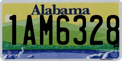 AL license plate 1AM6328