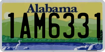 AL license plate 1AM6331