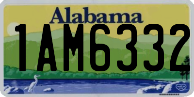 AL license plate 1AM6332