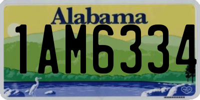 AL license plate 1AM6334