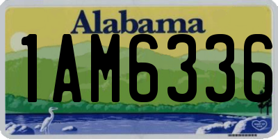 AL license plate 1AM6336
