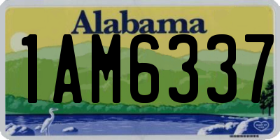 AL license plate 1AM6337