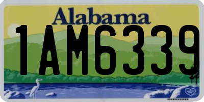 AL license plate 1AM6339