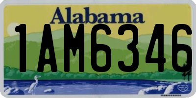 AL license plate 1AM6346