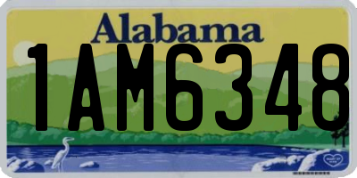 AL license plate 1AM6348
