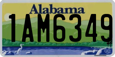 AL license plate 1AM6349