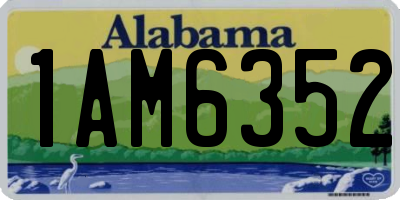 AL license plate 1AM6352